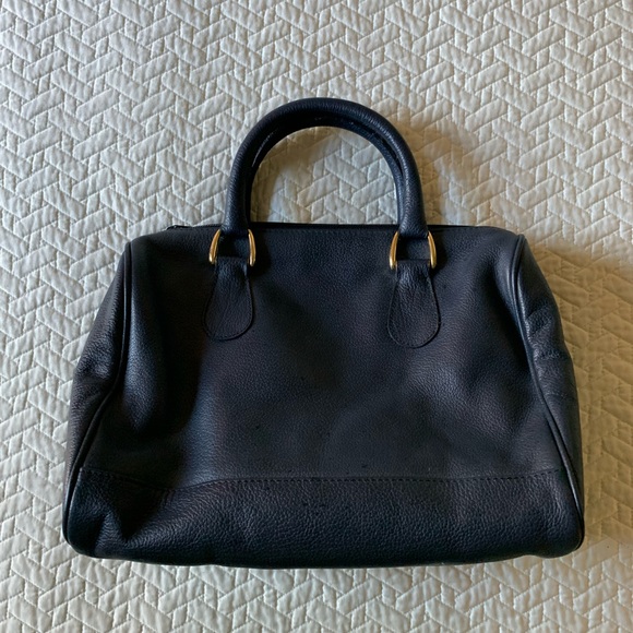 ✨VINTAGE✨ Crouch & Fitzgerald Italian leather handbag, Navy blue with gold - Picture 4 of 6